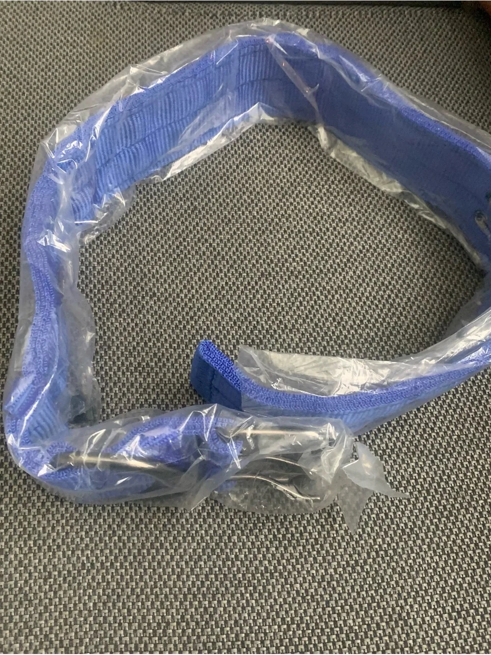 Blue dog collar with Metal Buckle